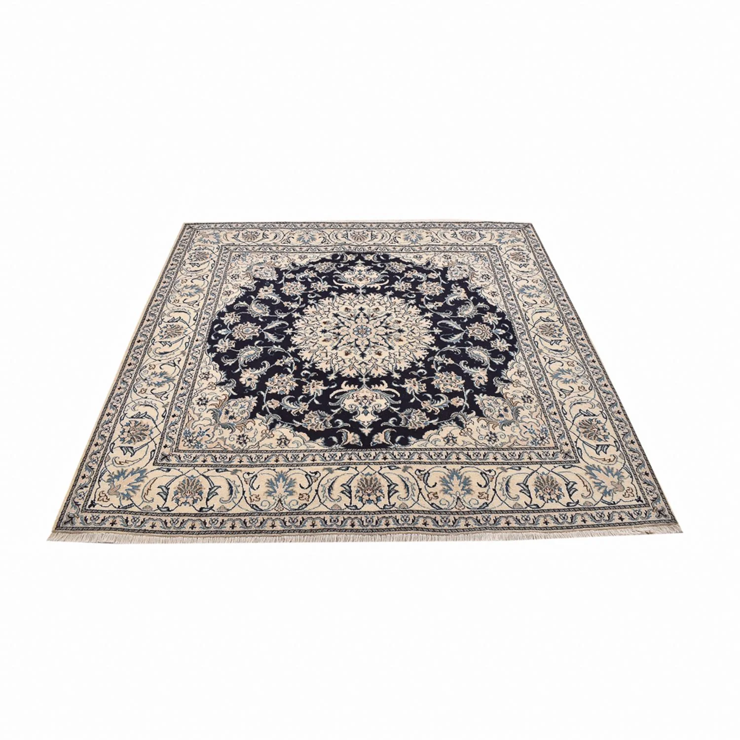 Perserteppich - Nain quadratisch - 198 x 193 cm - dunkelblau - Image 5