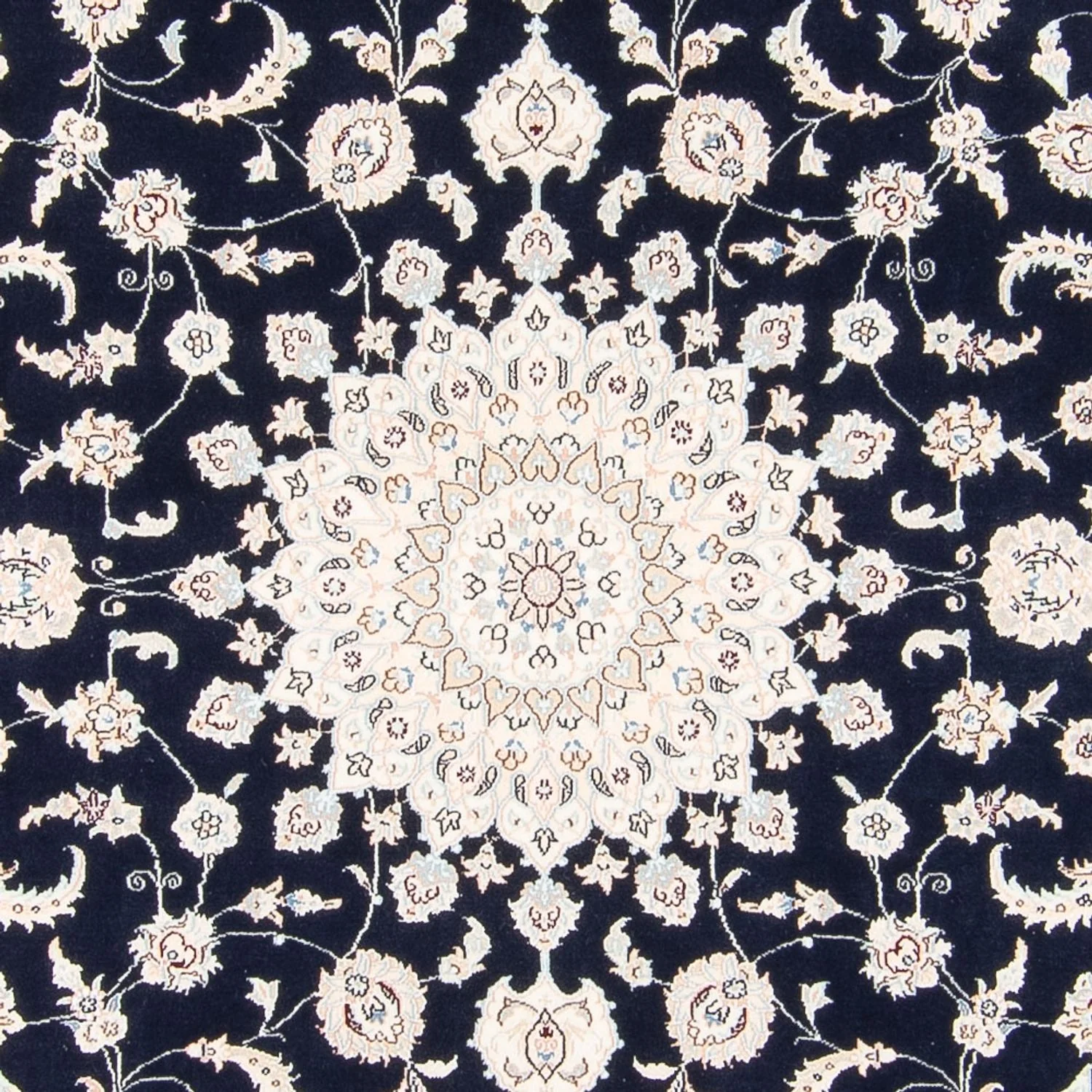 Perserteppich - Nain quadratisch - 210 x 200 cm - dunkelblau - Image 2