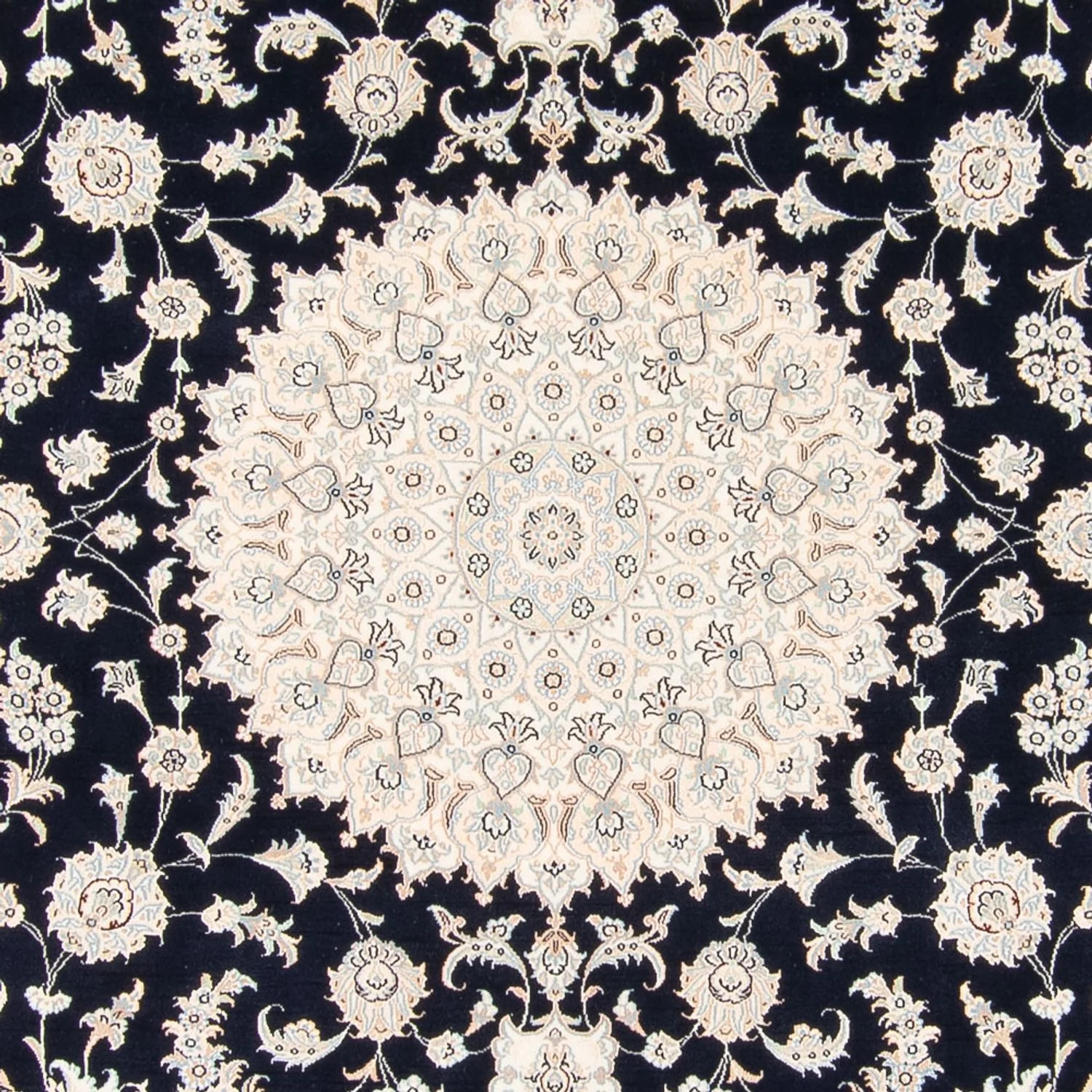 Perserteppich - Nain quadratisch - 259 x 247 cm - dunkelblau - Image 2