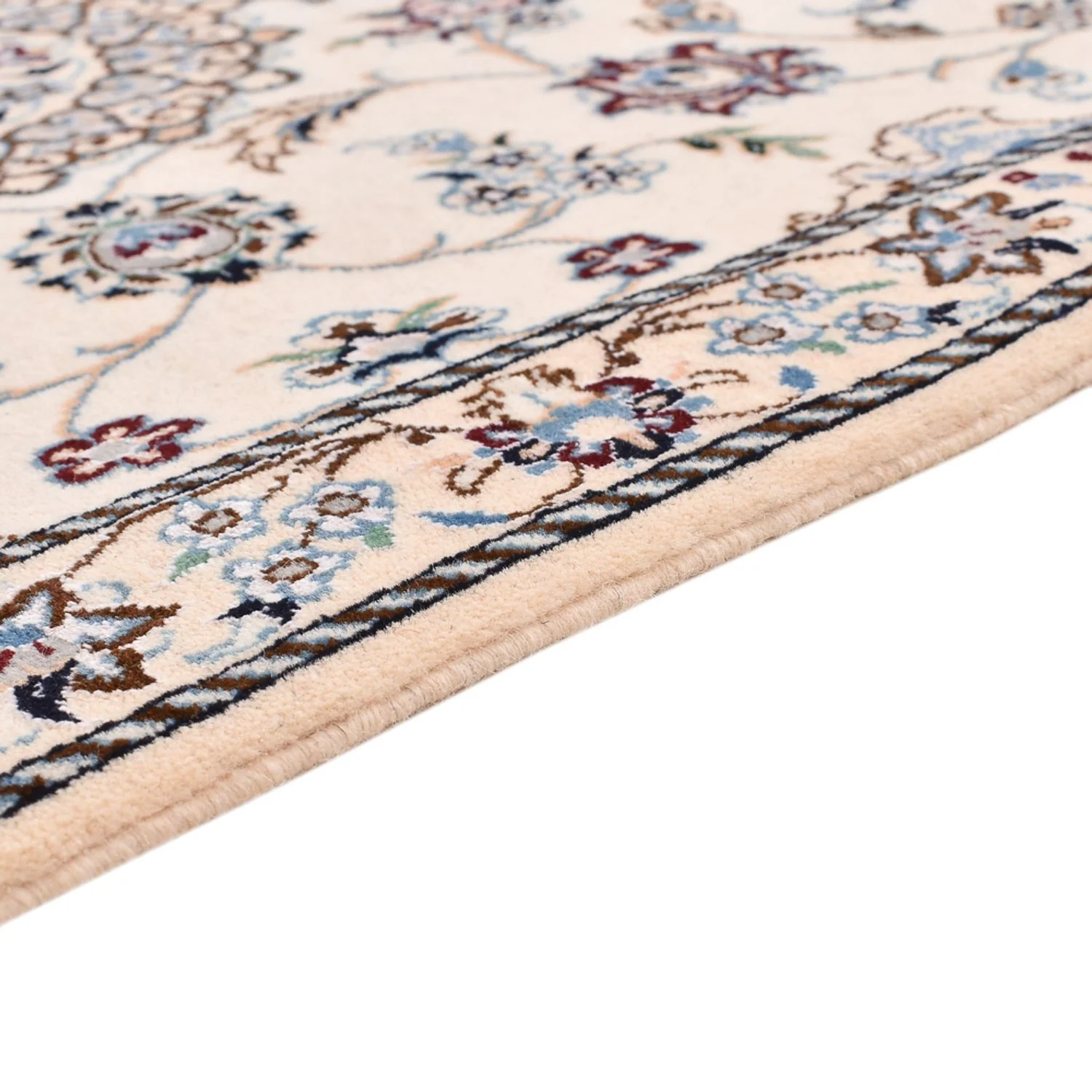 Perserteppich - Nain - Royal - 108 x 71 cm - hellgrau - Image 3