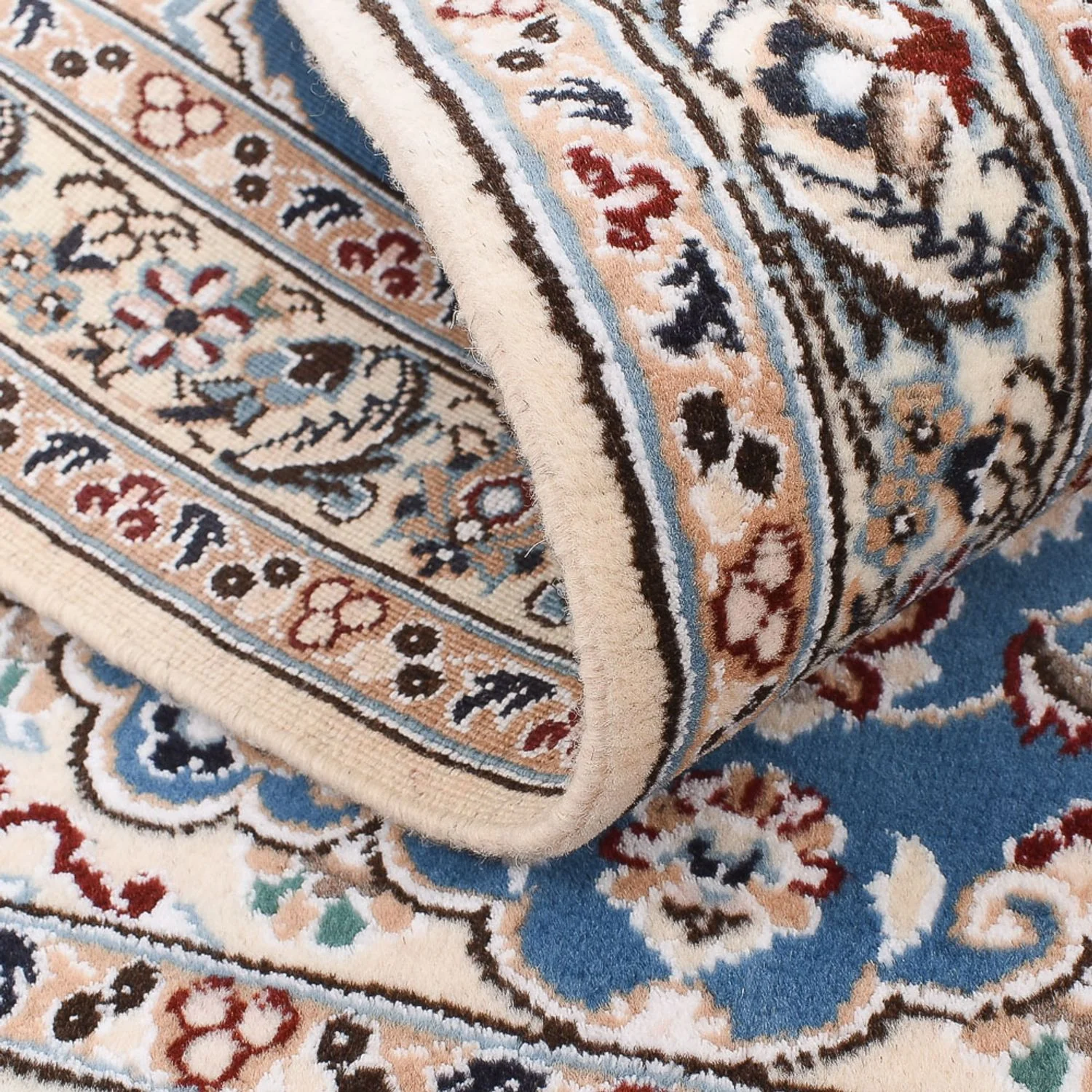 Perserteppich - Nain - Royal - 120 x 80 cm - blau - Image 4