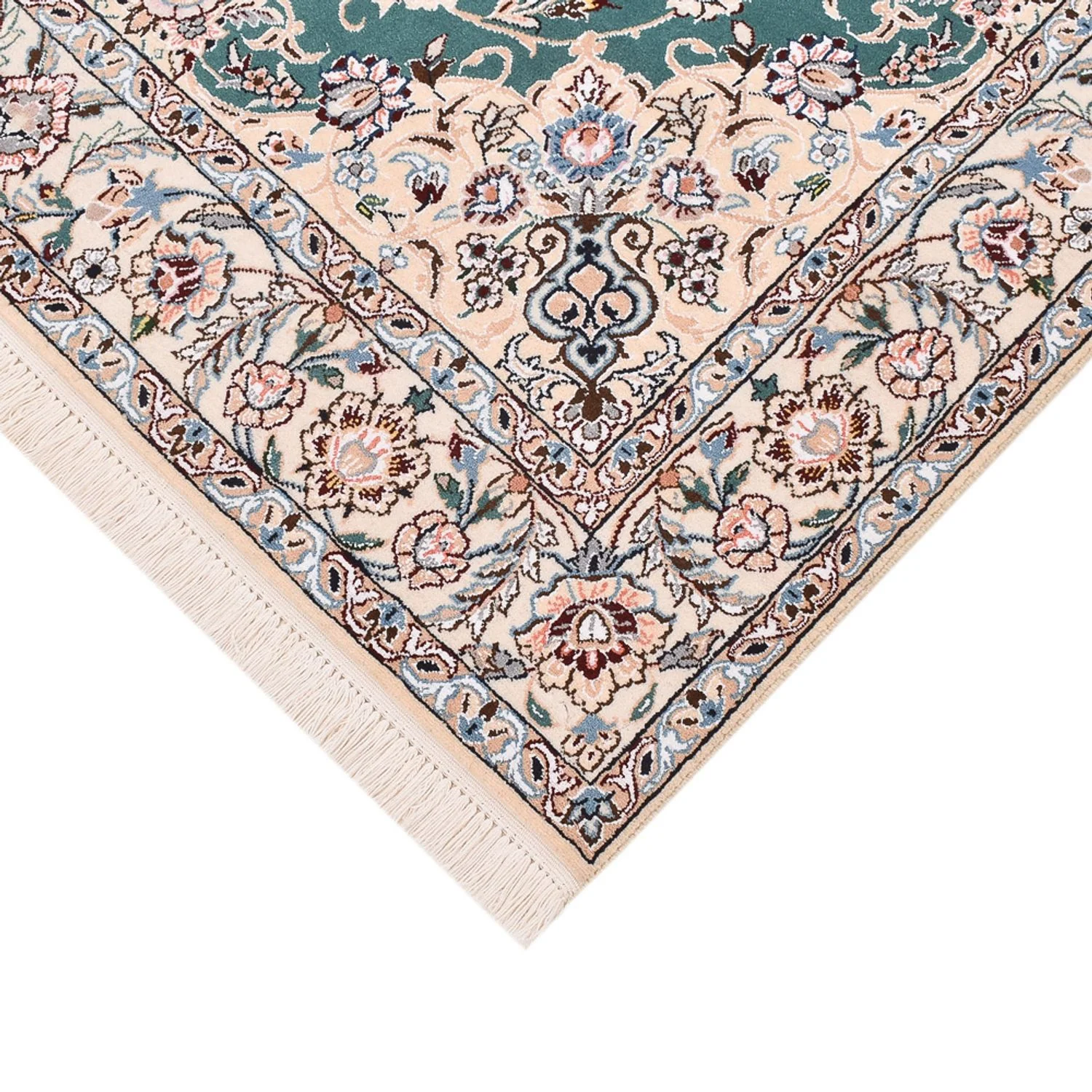 Perserteppich - Nain - Royal - 203 x 127 cm - grün - Image 2