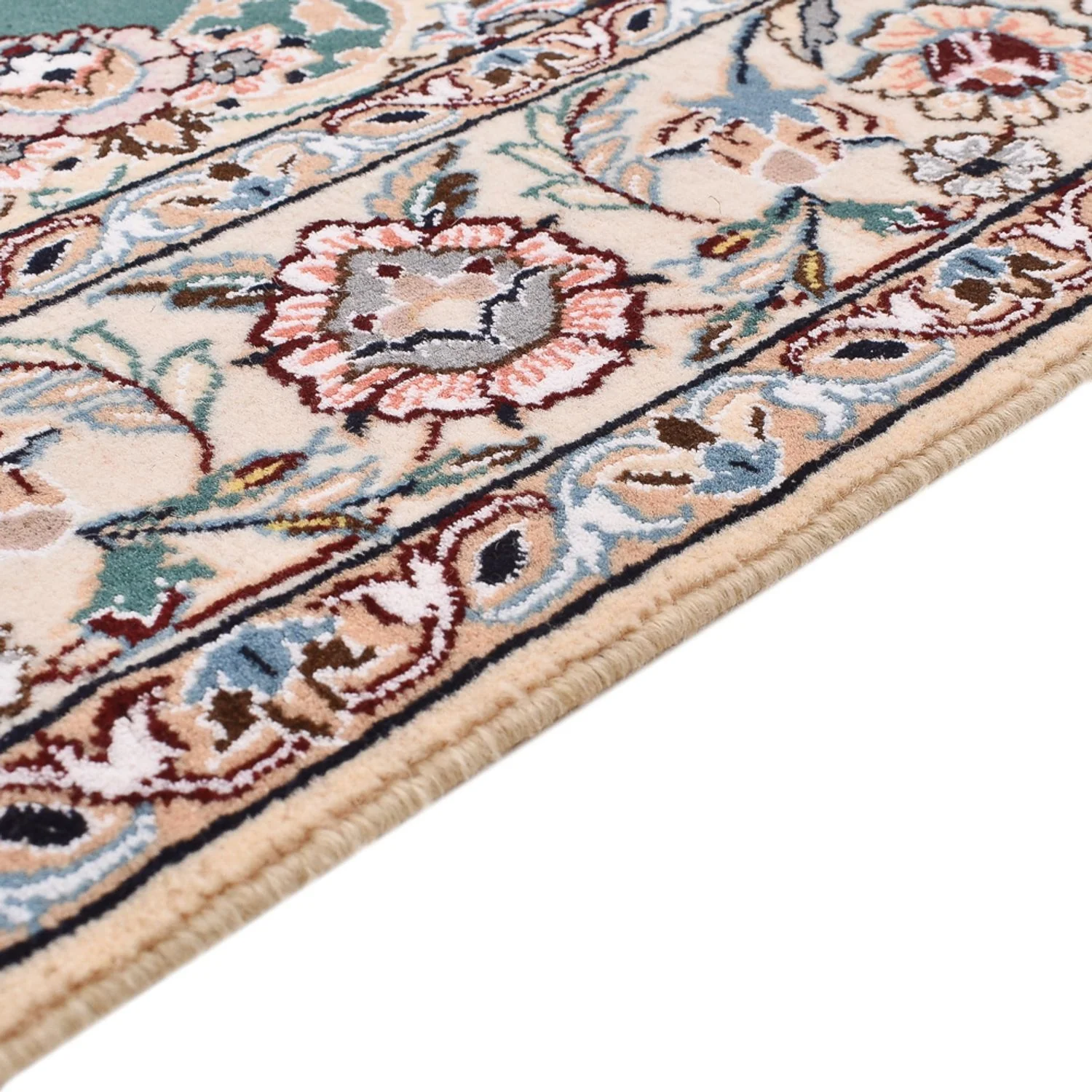Perserteppich - Nain - Royal - 203 x 127 cm - grün - Image 3