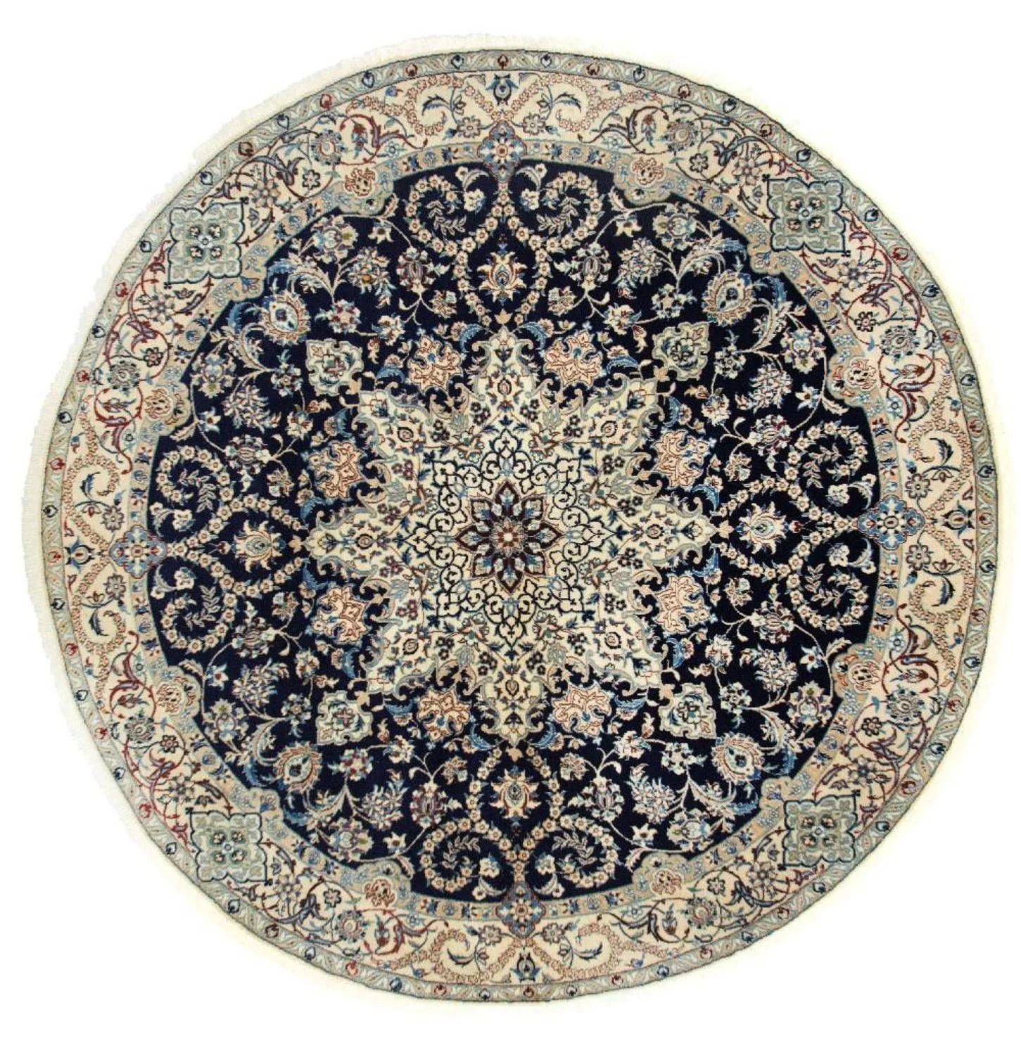 Perserteppich - Nain - Royal 210 x 210 cm Runder Teppich