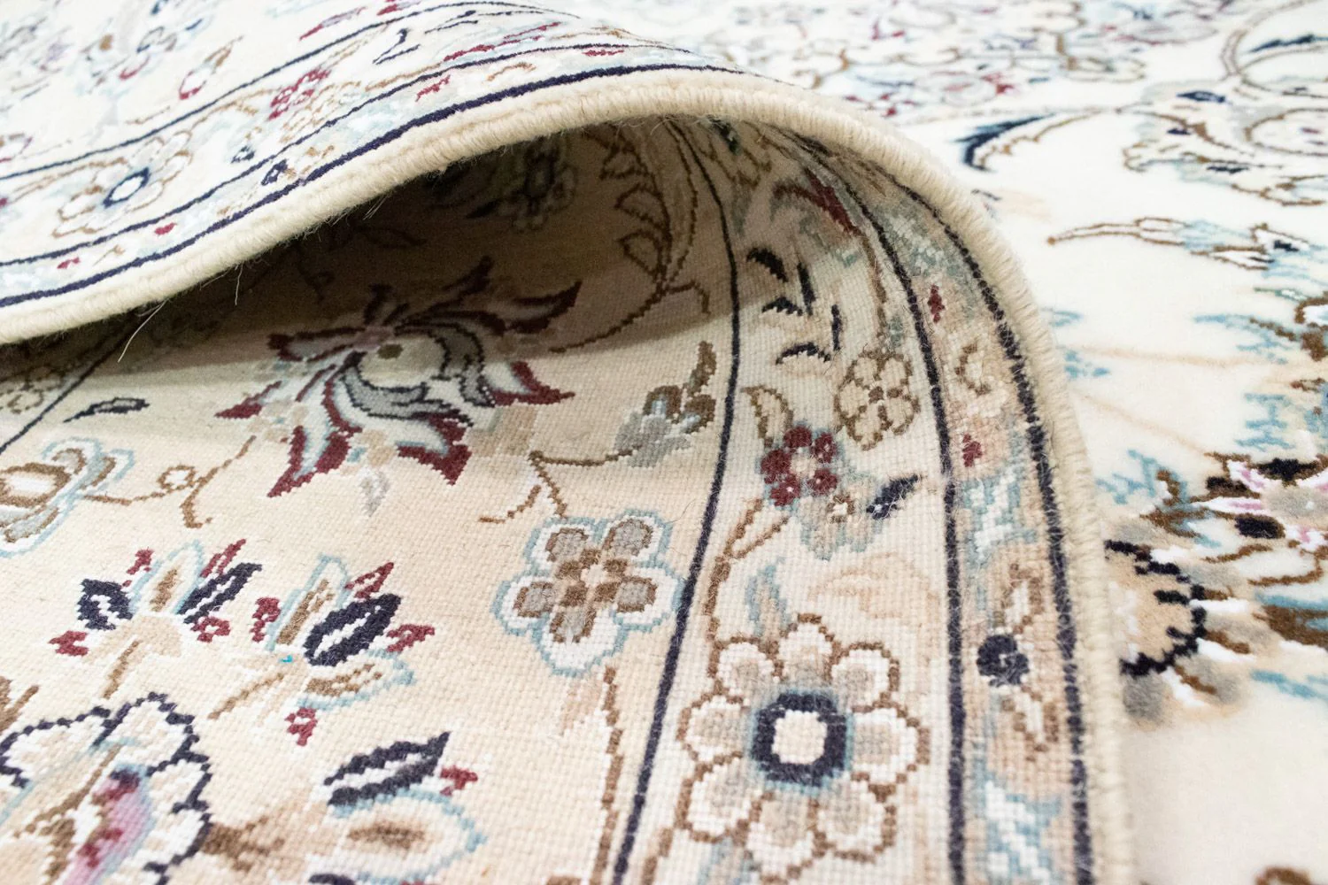 Perserteppich - Nain - Royal 255 x 242 cm - beige - Image 4