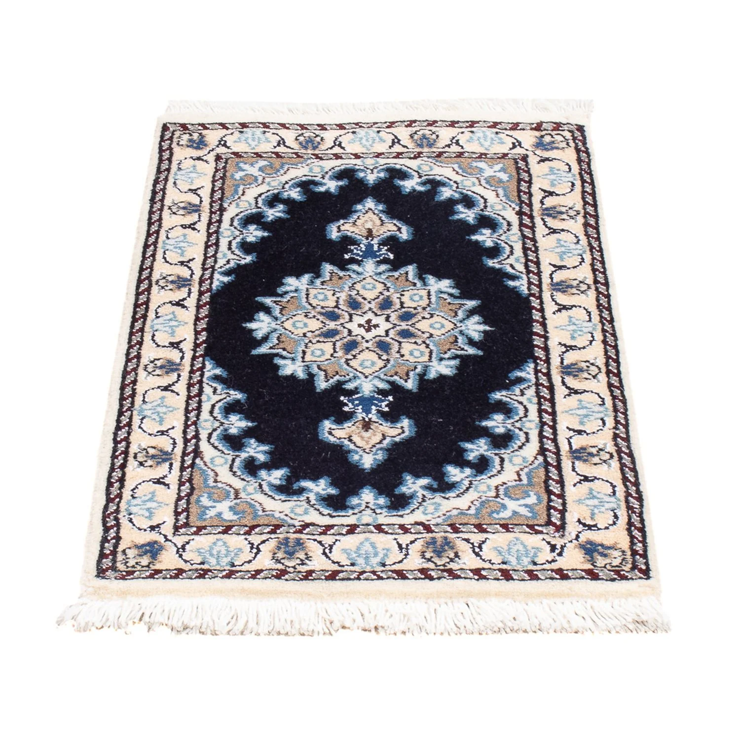 Perserteppich - Nain - Royal - 60 x 40 cm - dunkelblau - Image 4
