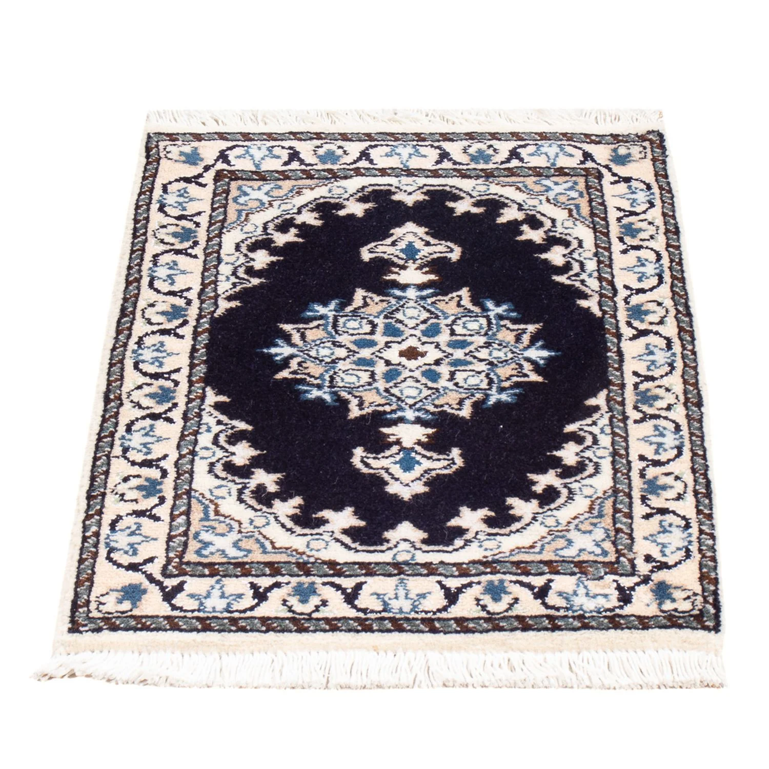 Perserteppich - Nain - Royal - 60 x 40 cm - dunkelblau - Image 4