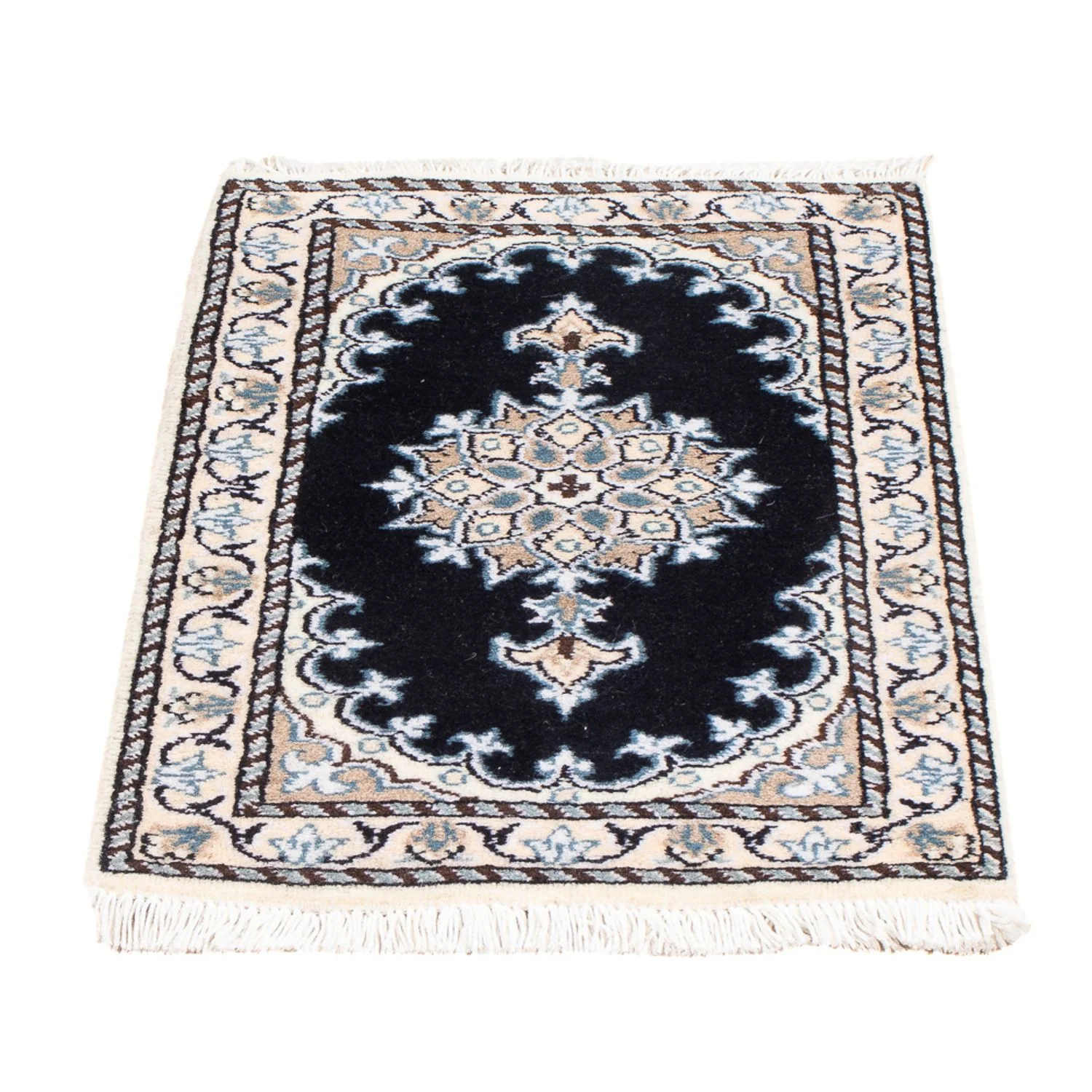 Perserteppich - Nain - Royal - 60 x 40 cm - dunkelblau - Image 4