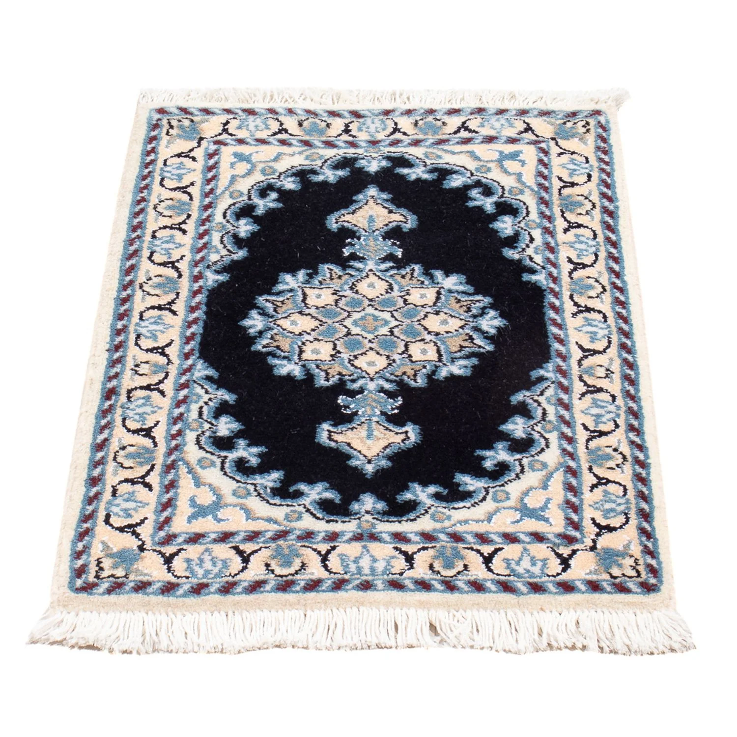 Perserteppich - Nain - Royal - 60 x 40 cm - dunkelblau - Image 4