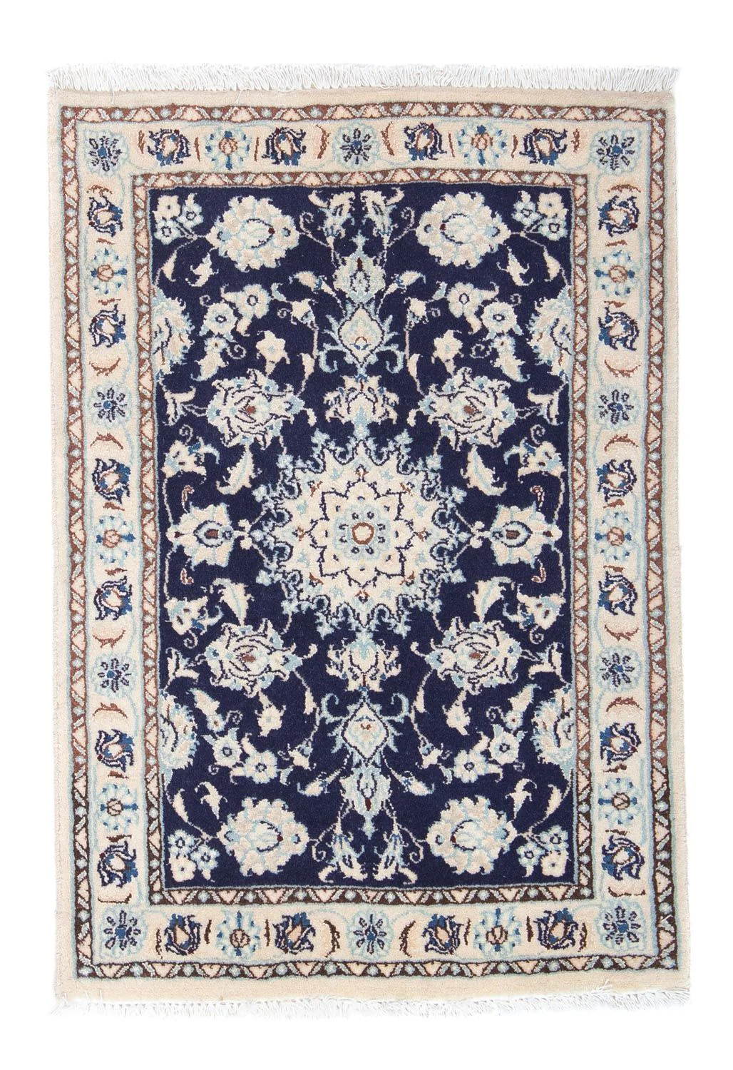 Perserteppich - Nain - Royal 85 x 55 cm - dunkelblau