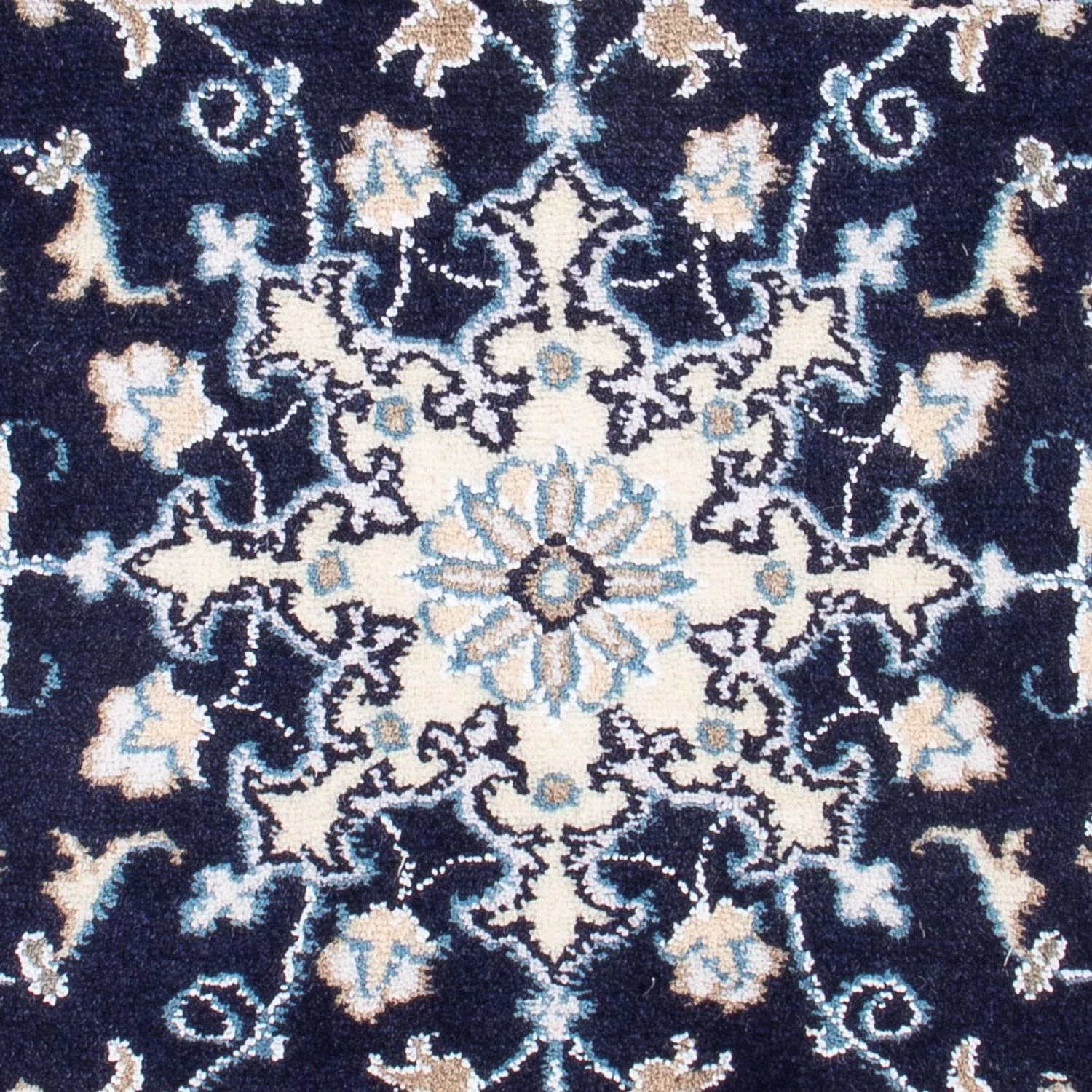 Perserteppich - Nain - Royal - 90 x 60 cm - dunkelblau - Image 2