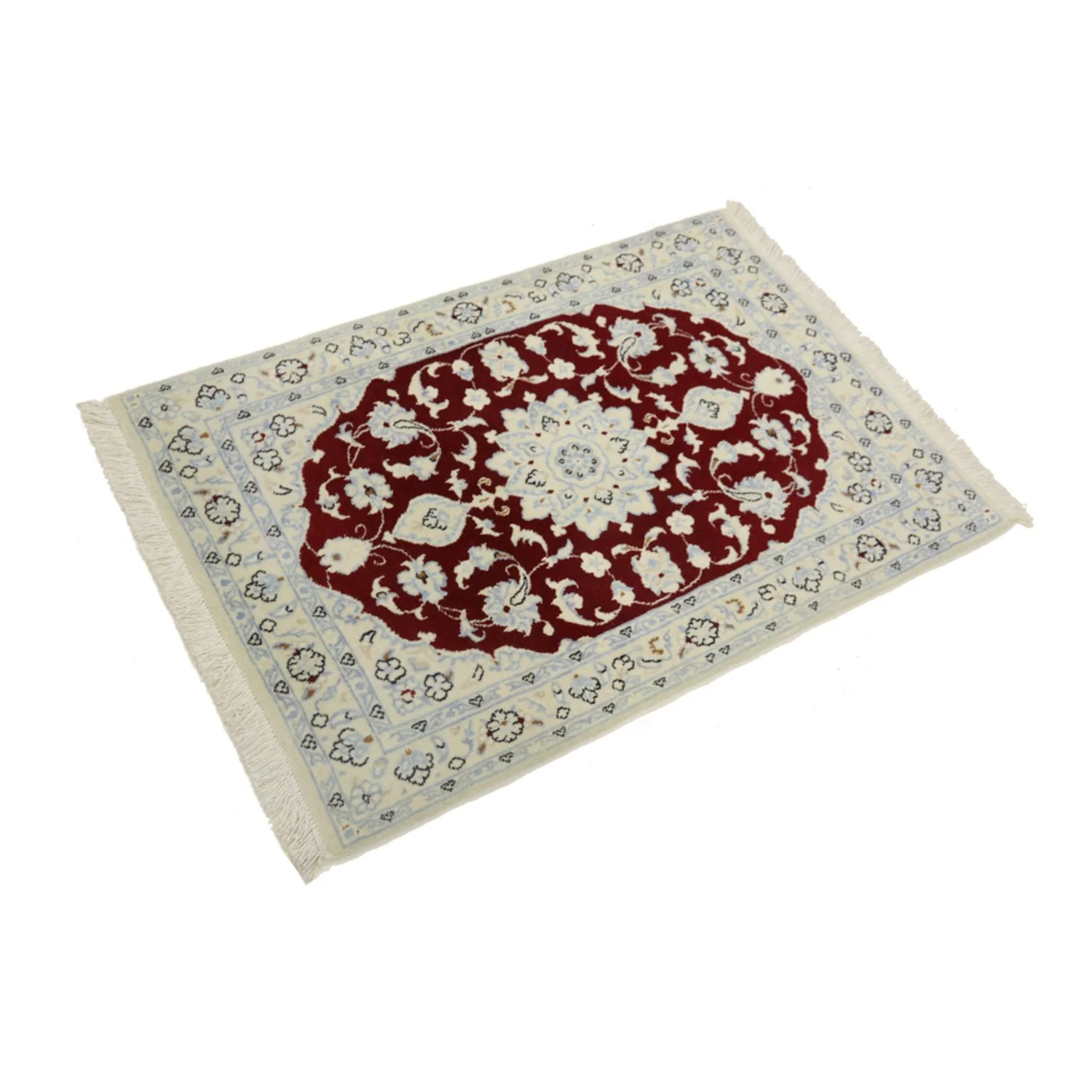 Perserteppich - Nain - Royal - 90 x 60 cm - rot - Image 4