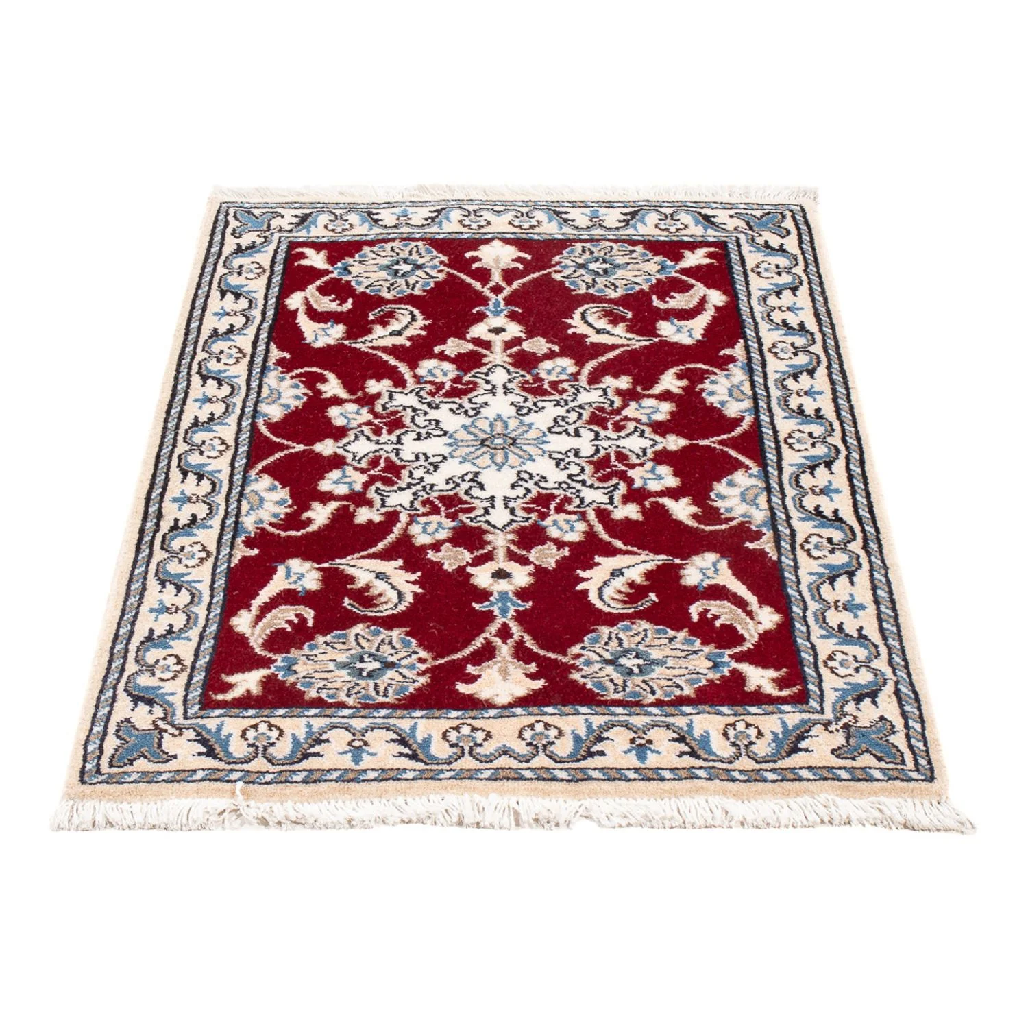 Perserteppich - Nain - Royal - 90 x 60 cm - rot - Image 4