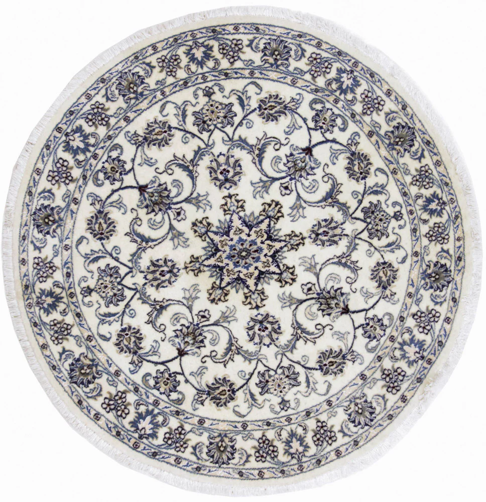 Perserteppich - Nain rund - 150 x 150 cm - creme
