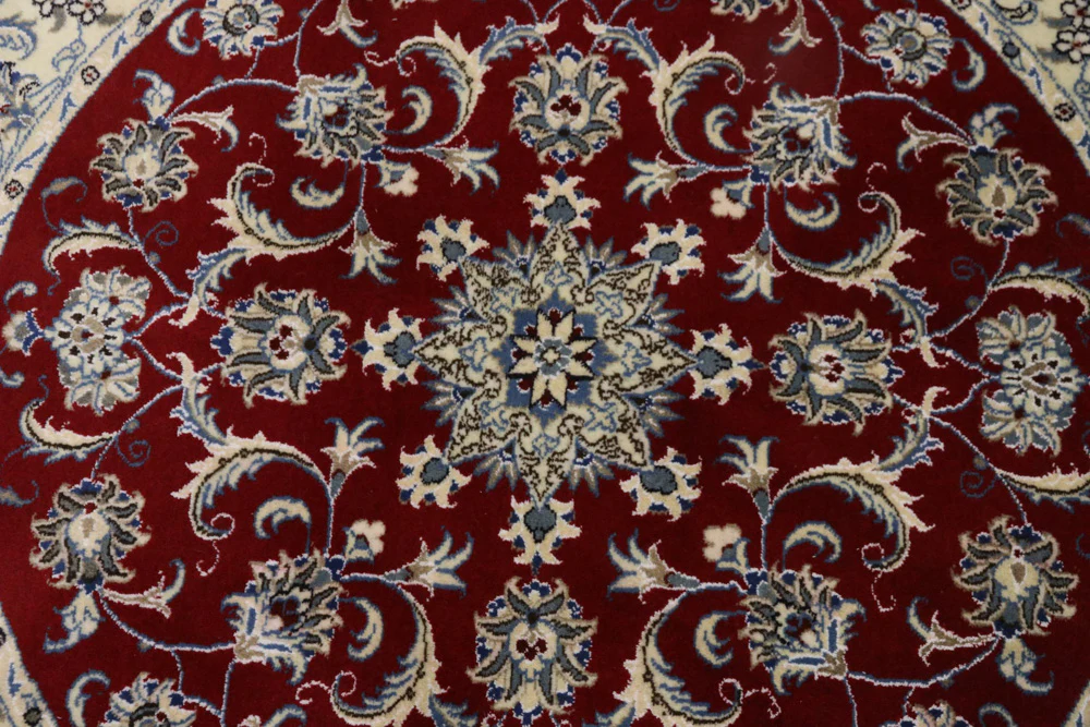 Perserteppich - Nain rund - 150 x 150 cm - rot - Image 5