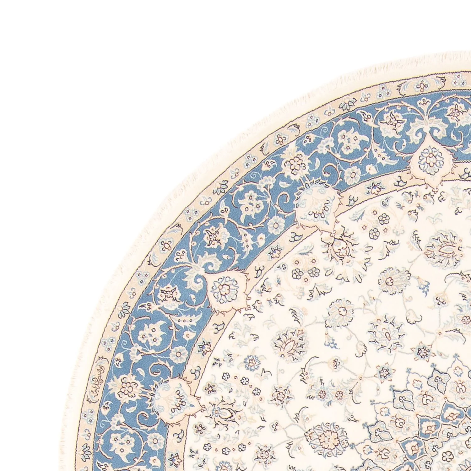 Perserteppich - Nain rund - 197 x 196 cm - creme - Image 3