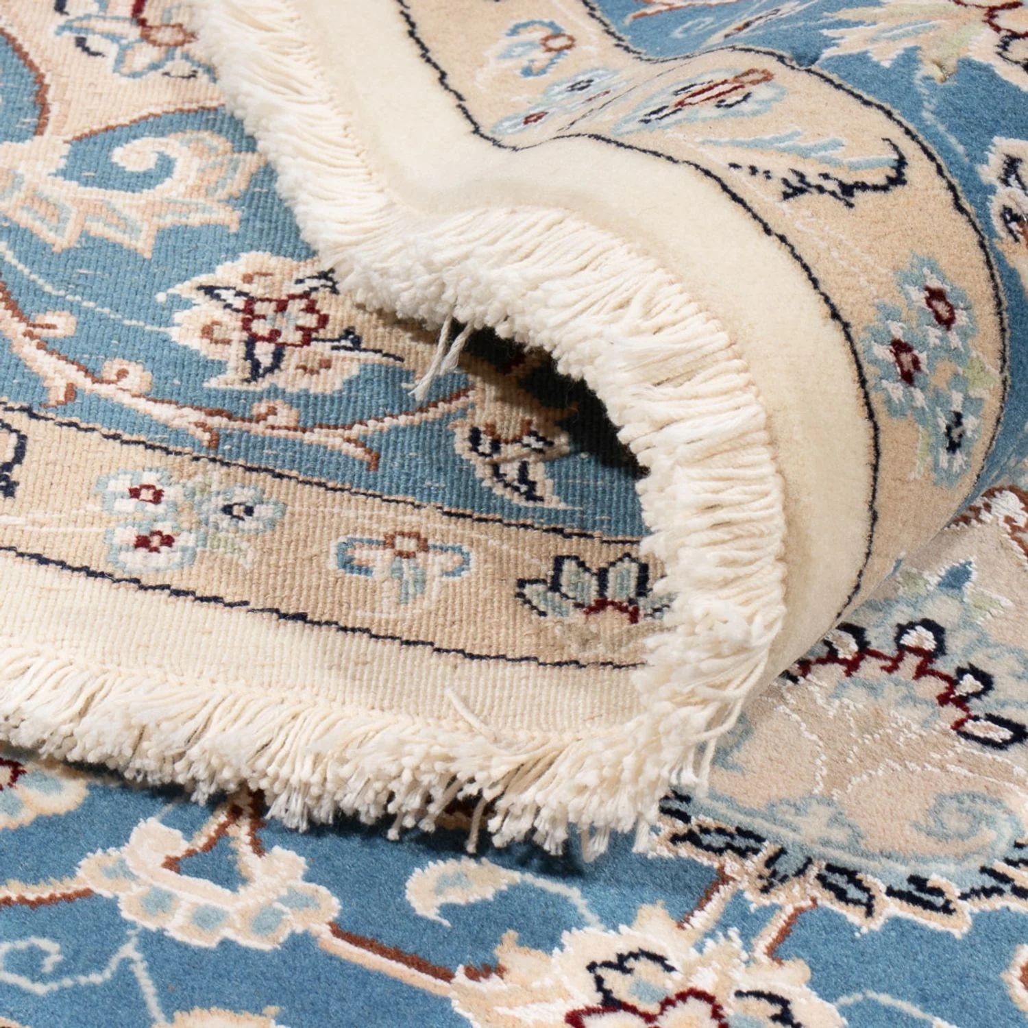 Perserteppich - Nain rund - 197 x 196 cm - creme - Image 4