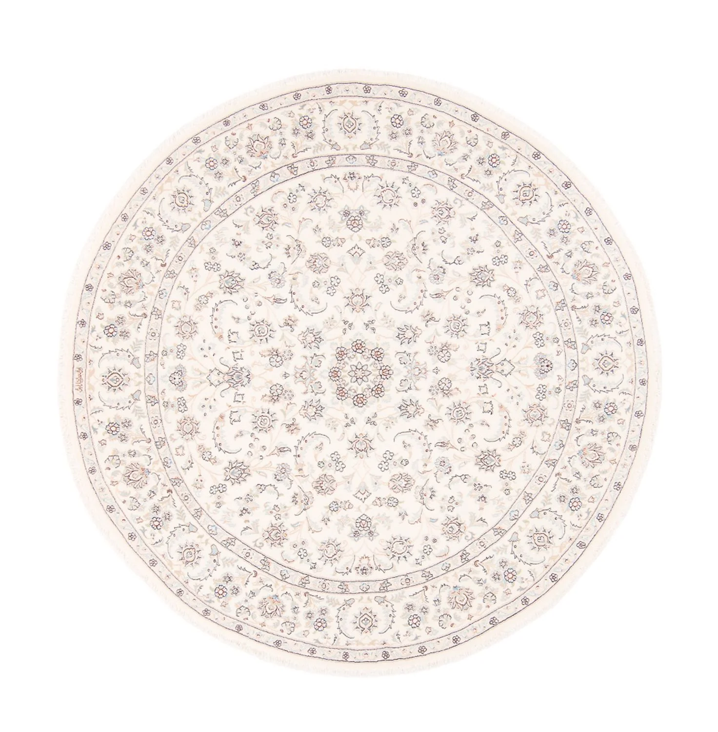 Perserteppich - Nain rund  - 200 x 200 cm - creme