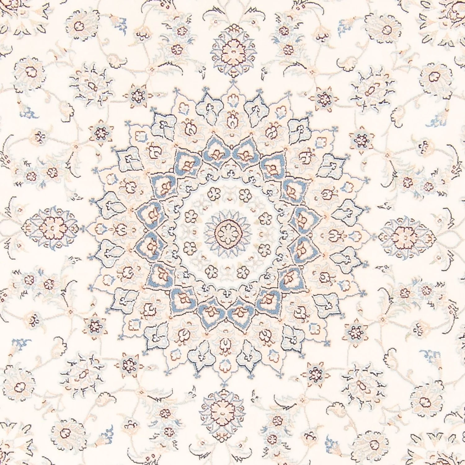Perserteppich - Nain rund - 200 x 200 cm - creme - Image 2
