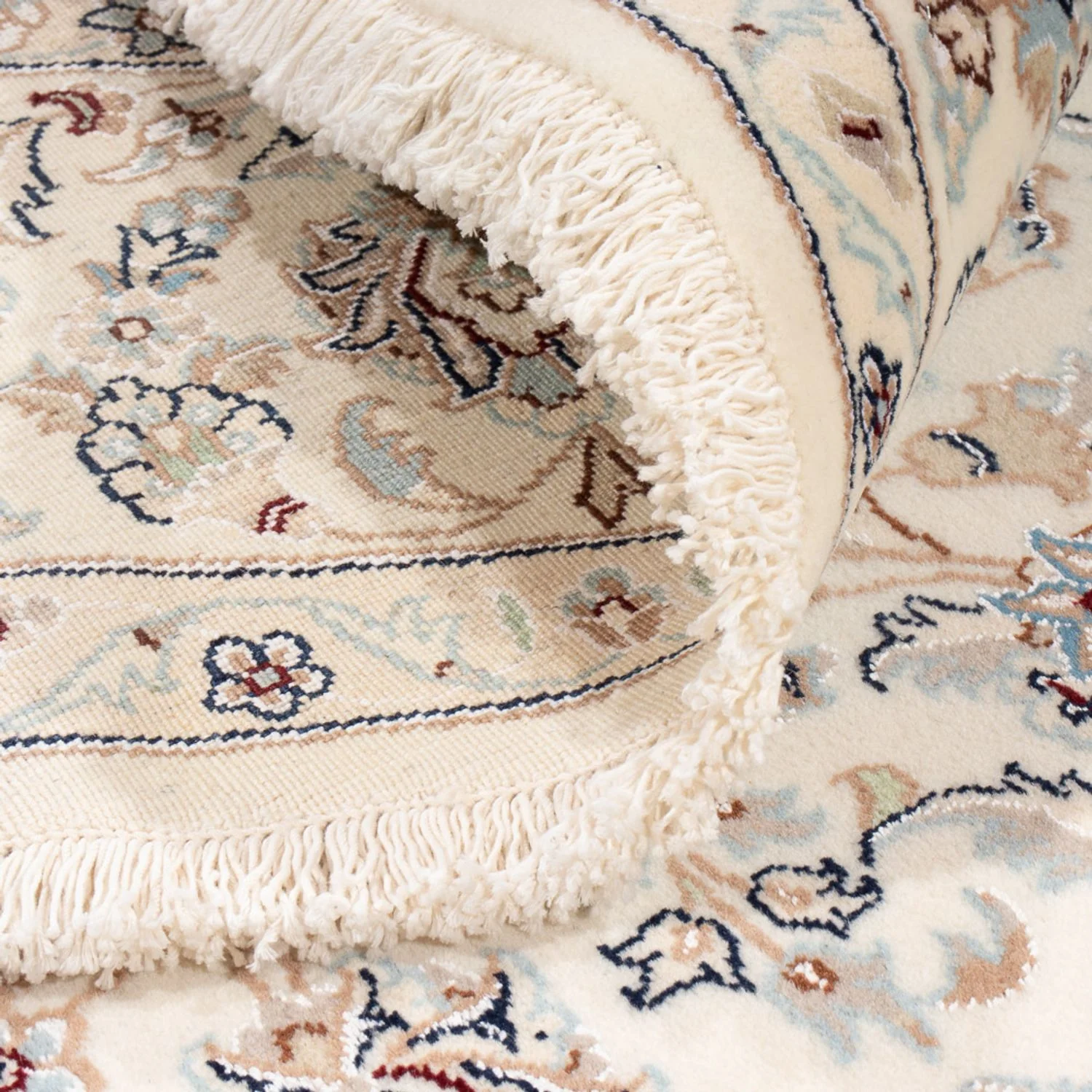 Perserteppich - Nain rund - 203 x 200 cm - creme - Image 4