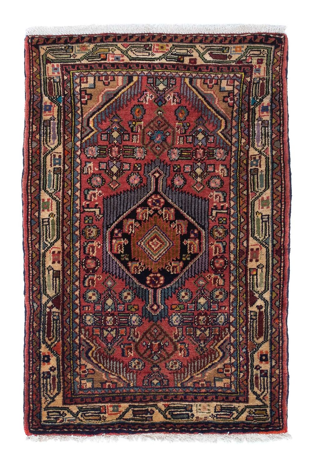 Perserteppich - Nomadic 110 x 76 cm - hellrot