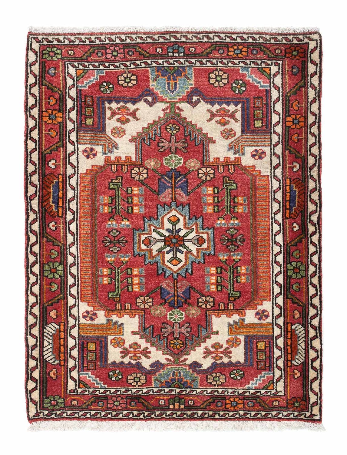 Perserteppich - Nomadic 117 x 88 cm - rot