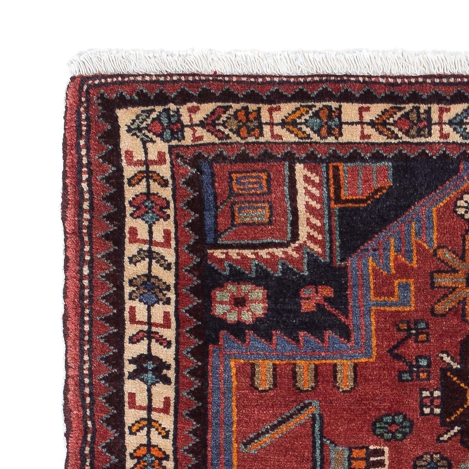 Perserteppich - Nomadic 118 x 81 cm - dunkelrot - Image 3