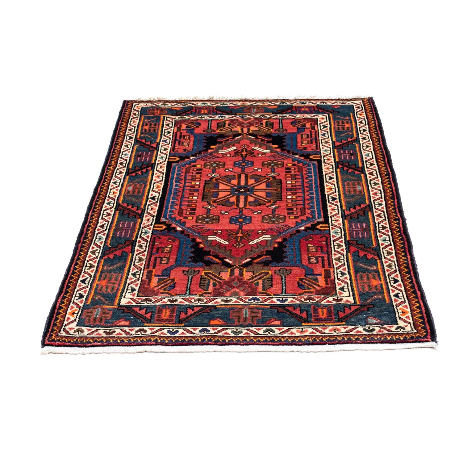 Perserteppich - Nomadic 118 x 83 cm - hellrot - Image 5
