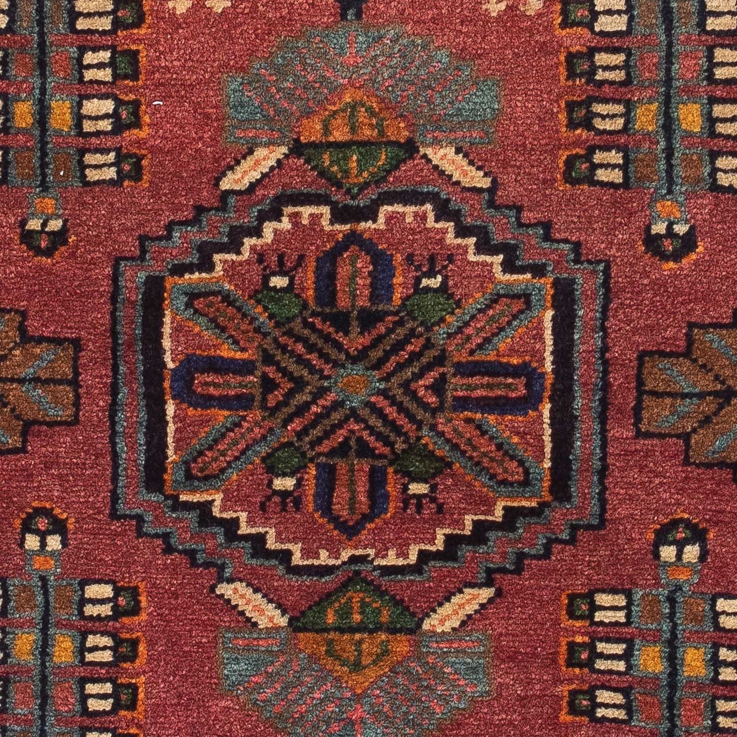 Perserteppich - Nomadic 120 x 86 cm - dunkelrot - Image 2