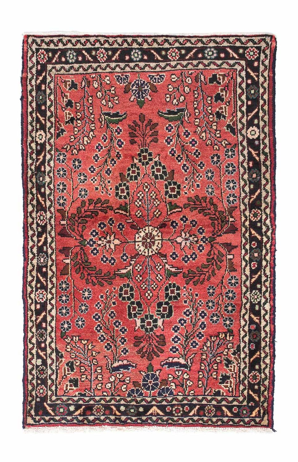Perserteppich - Nomadic 123 x 77 cm - hellrot