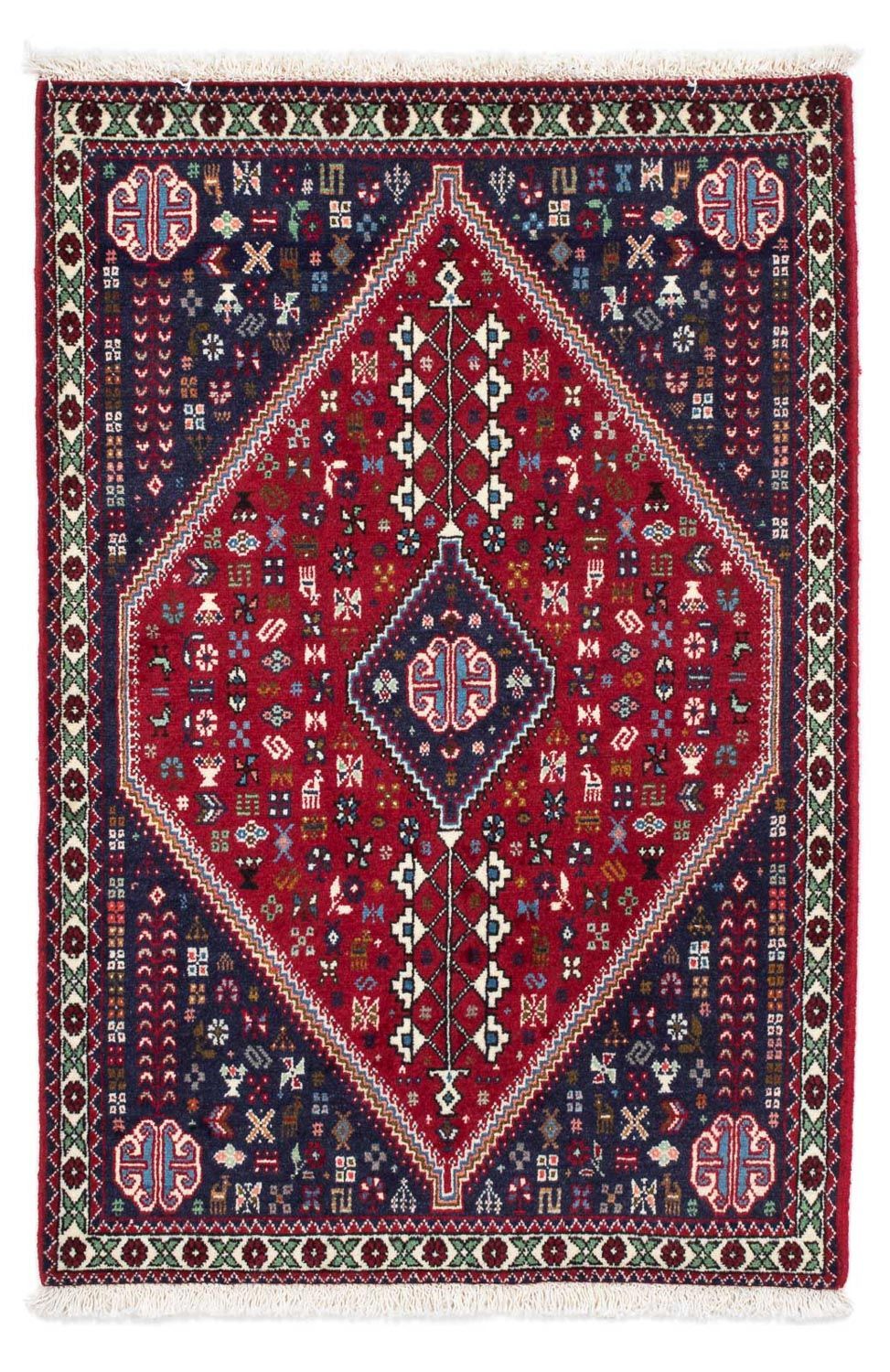 Perserteppich - Nomadic 124 x 77 cm - dunkelrot