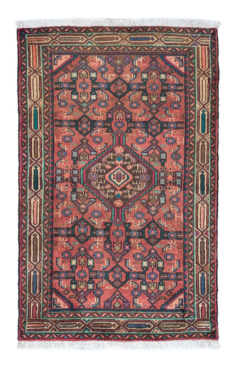 Perserteppich - Nomadic 124 x 80 cm - hellrot