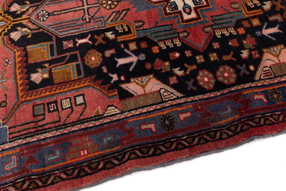 Perserteppich - Nomadic - 125 x 85 cm - dunkelrot - Image 5
