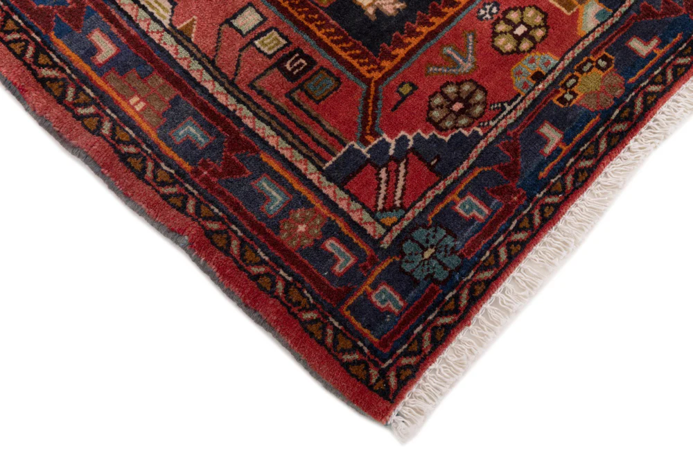 Perserteppich - Nomadic - 125 x 85 cm - dunkelrot - Image 6