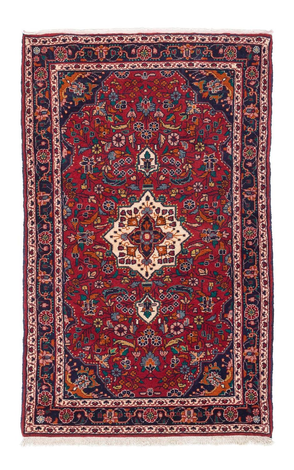 Perserteppich - Nomadic 128 x 88 cm - dunkelrot
