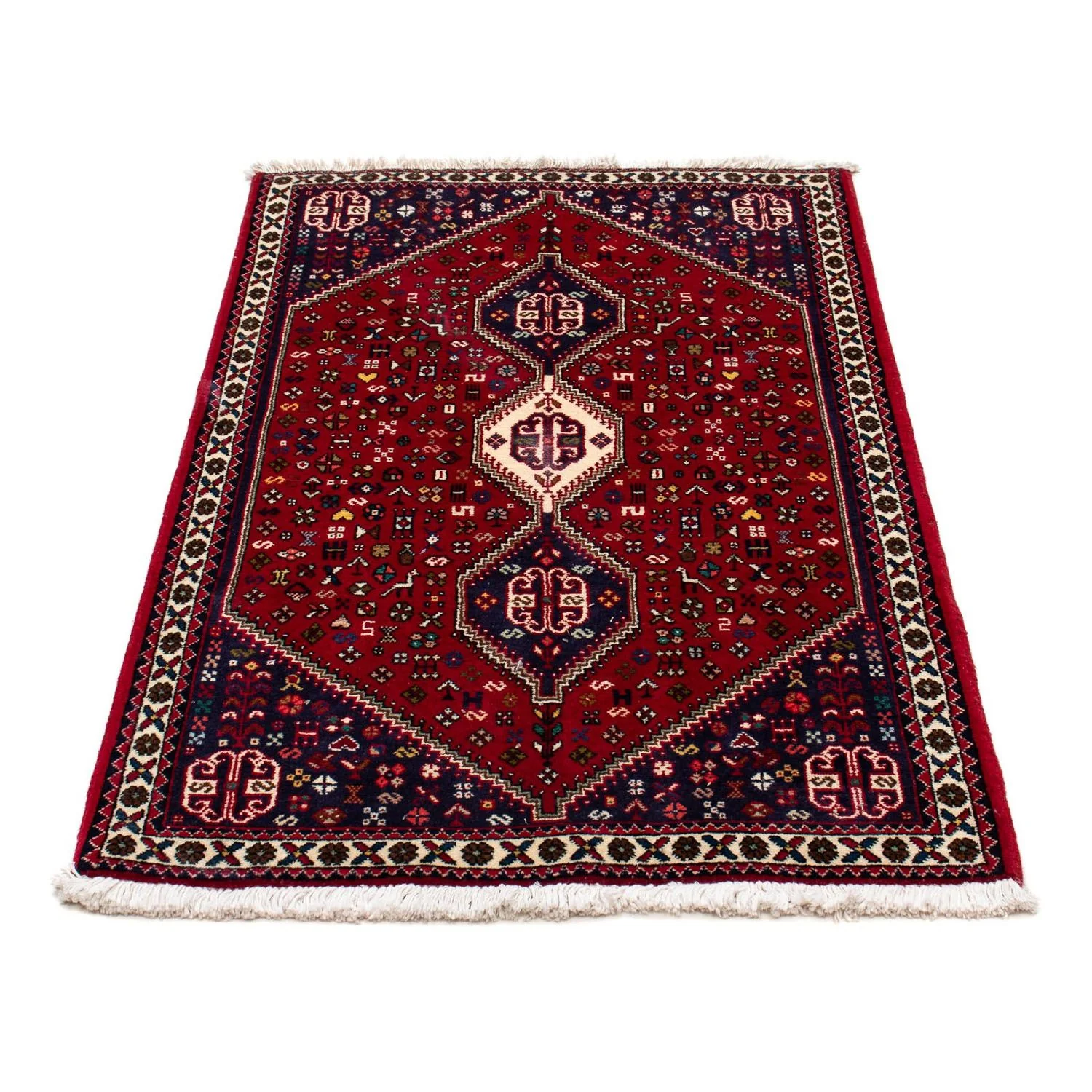Perserteppich - Nomadic 130 x 75 cm - dunkelrot - Image 5