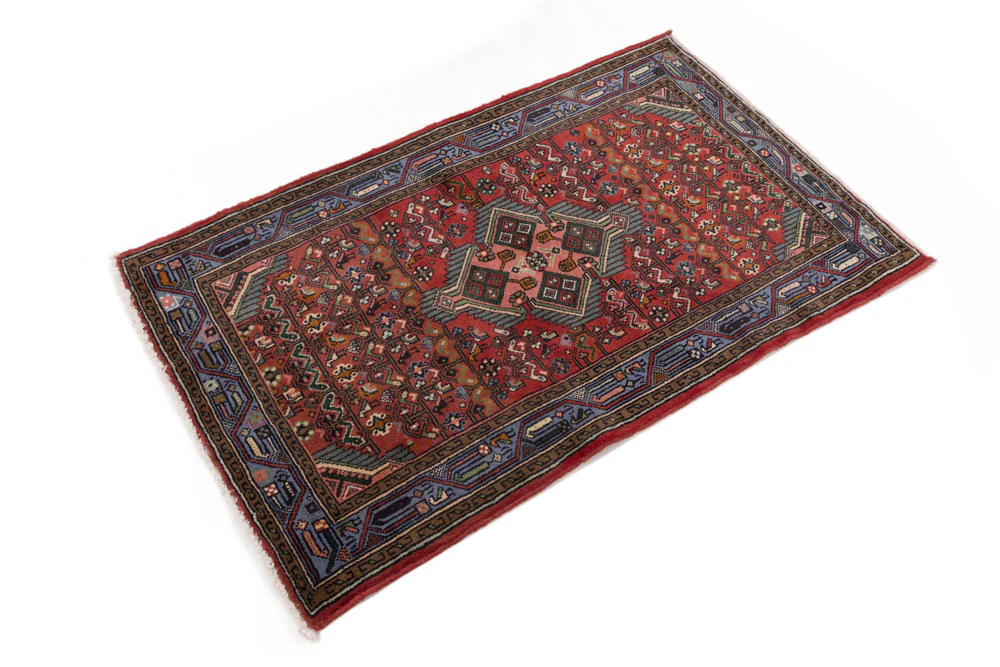 Perserteppich - Nomadic - 130 x 80 cm - dunkelrot - Image 2