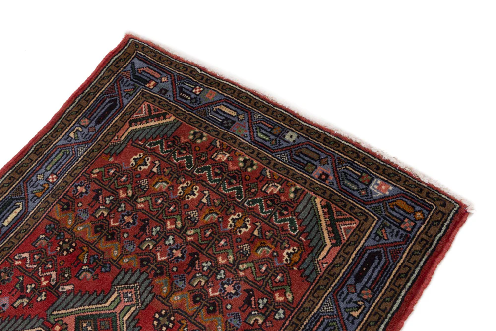 Perserteppich - Nomadic - 130 x 80 cm - dunkelrot - Image 4