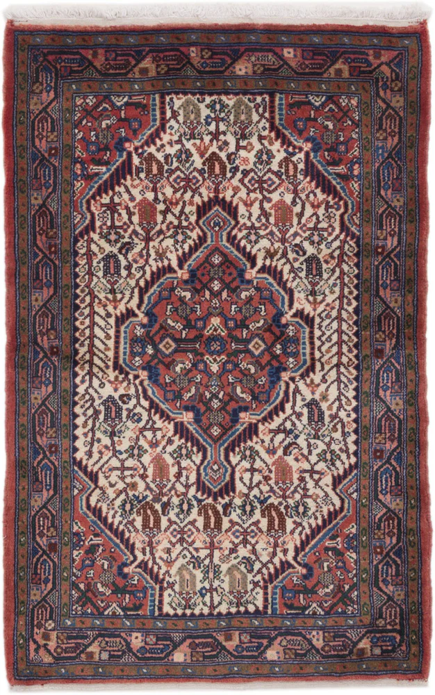 Perserteppich - Nomadic - 130 x 85 cm - creme