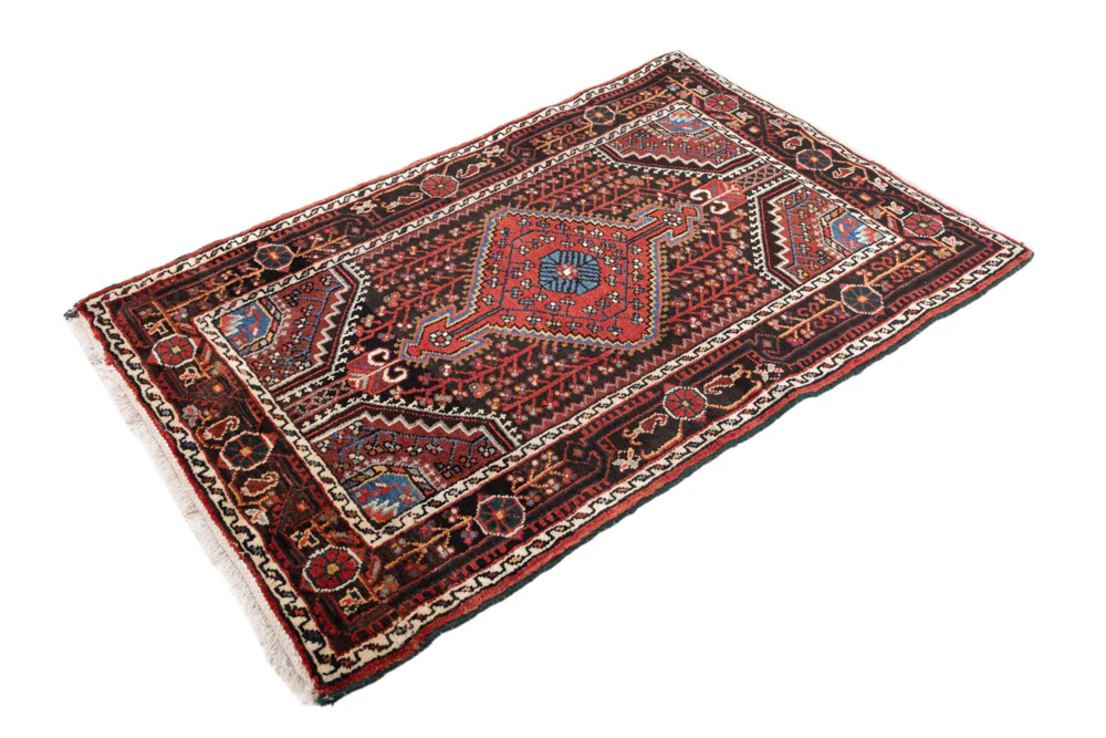 Perserteppich - Nomadic - 130 x 87 cm - dunkelrot - Image 2