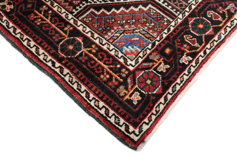 Perserteppich - Nomadic - 130 x 87 cm - dunkelrot - Image 6