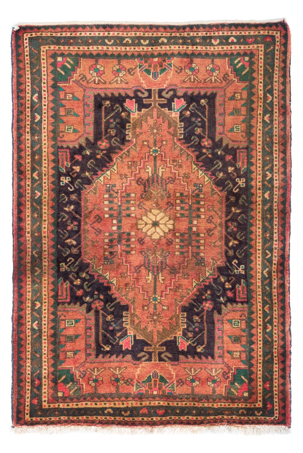 Perserteppich - Nomadic 130 x 90 cm - hellrot