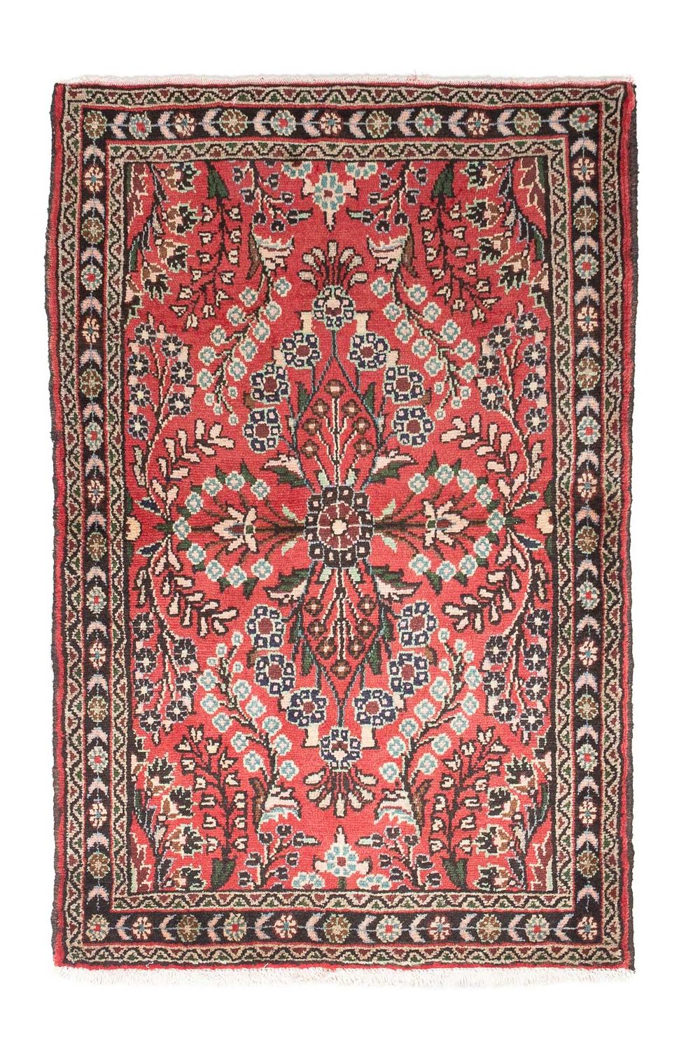 Perserteppich - Nomadic 133 x 85 cm - hellrot