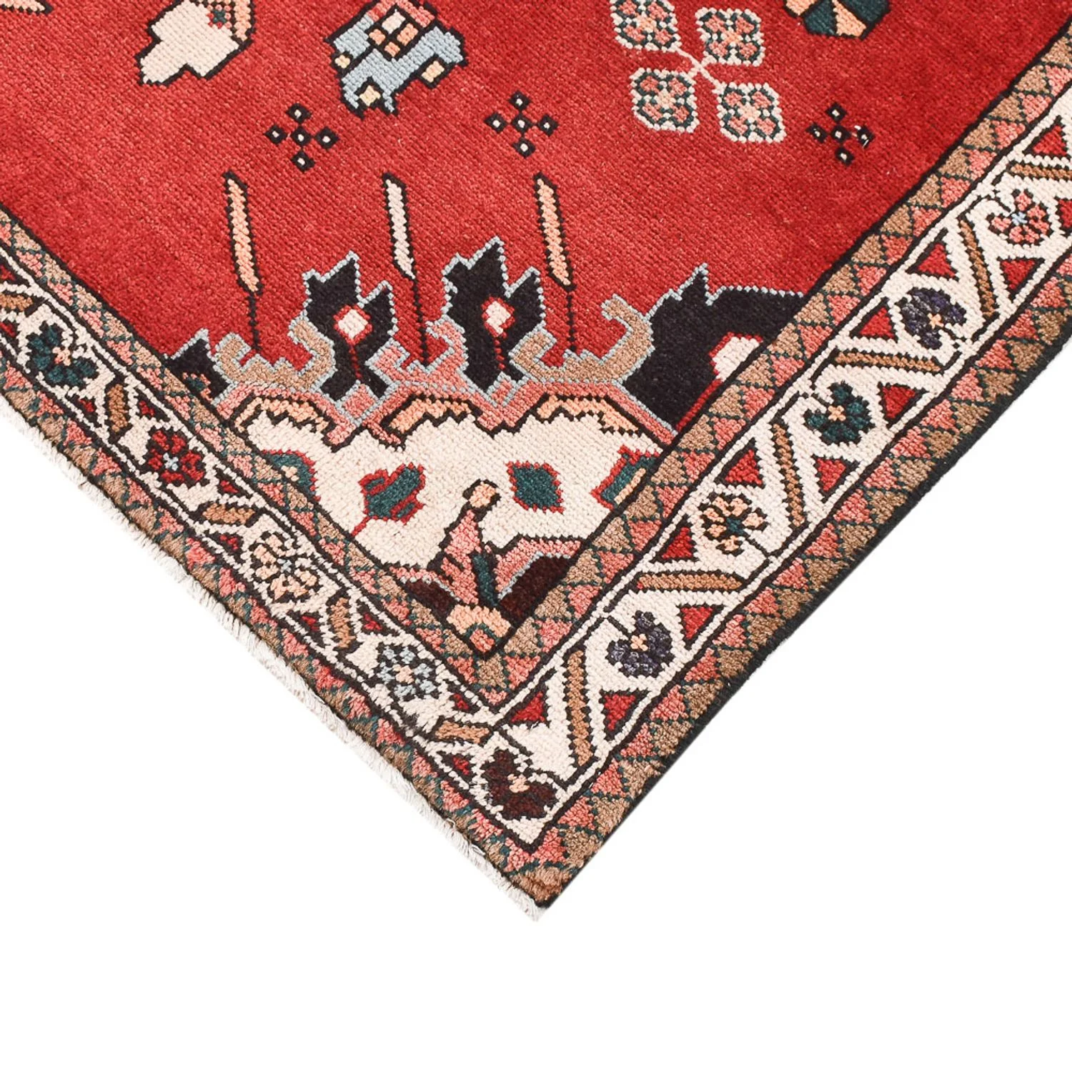 Perserteppich - Nomadic - 133 x 90 cm - rot - Image 2
