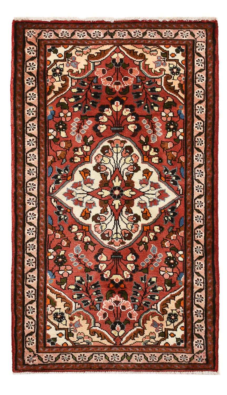 Perserteppich - Nomadic - 136 x 76 cm - dunkelrot