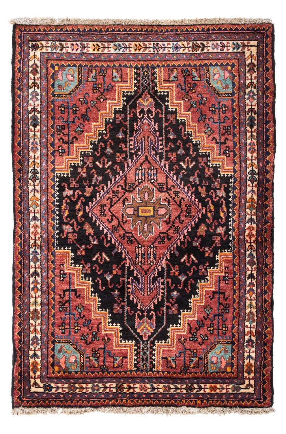 Perserteppich - Nomadic 138 x 91 cm - hellrot