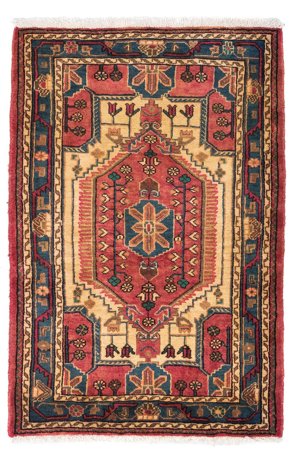Perserteppich - Nomadic 138 x 92 cm - rot