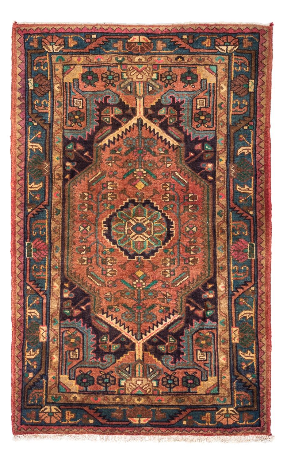 Perserteppich - Nomadic 140 x 86 cm - hellrot