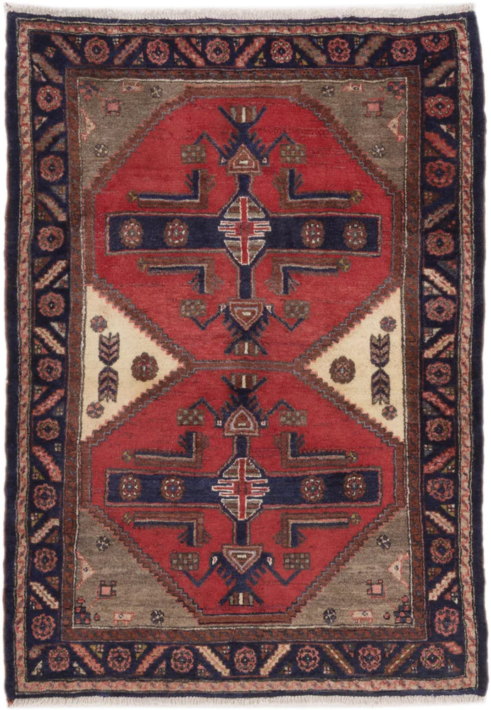 Perserteppich - Nomadic - 145 x 107 cm - mehrfarbig