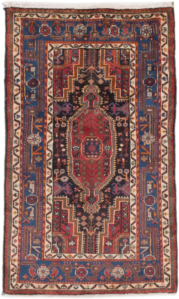 Perserteppich - Nomadic - 145 x 90 cm - dunkelrot